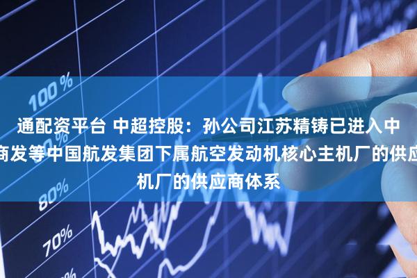 通配资平台 中超控股：孙公司江苏精铸已进入中国航发商发等中国航发集团下属航空发动机核心主机厂的供应商体系